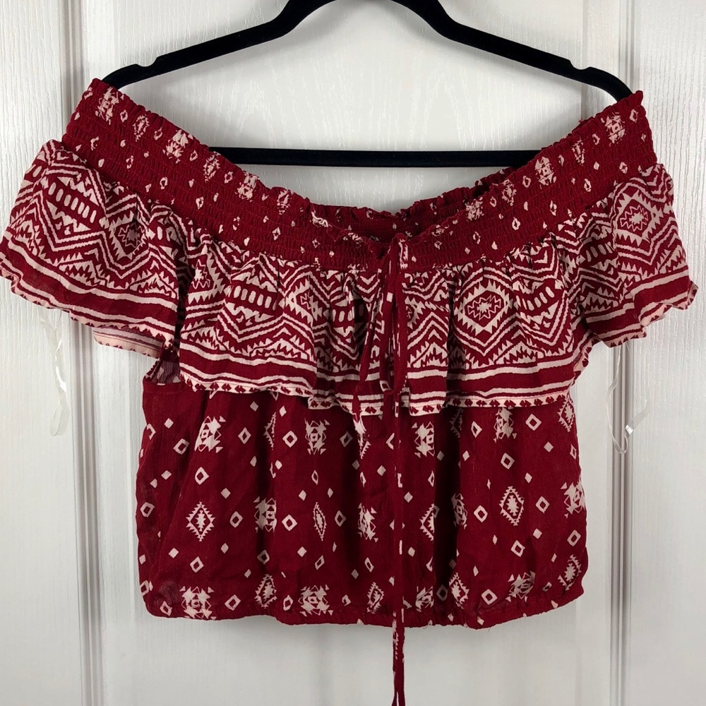 Xhilaration Off Shoulder Crop Top XL